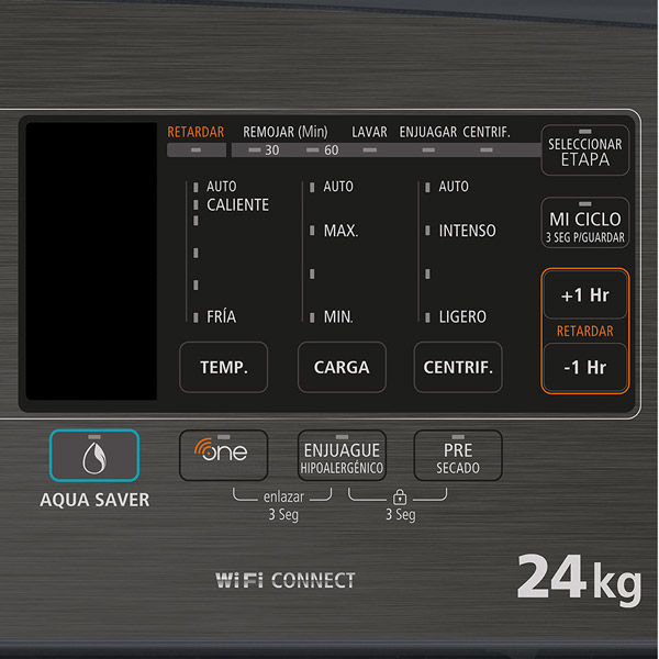 Ahorra hasta el 76% de agua gracias a la tecnología Aqua Saber Green.